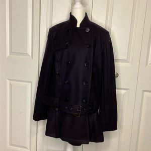 ASOS double breasted military style pea coat